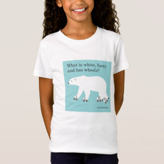T-Shirt - polarer Bär, Rollen-Skaten-Witz