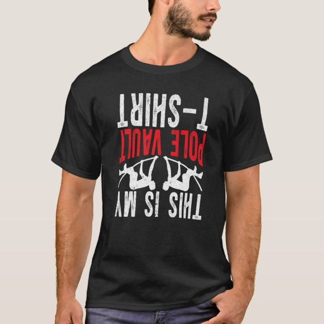 T-shirt Pole Jumping Pole Vaulter C'Est Mon Pole Vault (Devant)