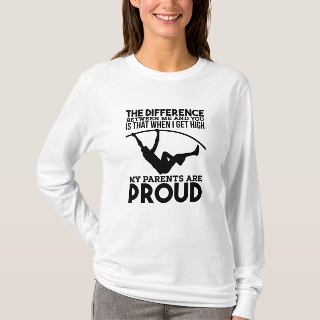 T-shirt Pole Vaulting Sport (Devant)