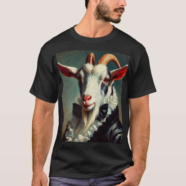 T-shirt Polera Retrato de Cabra (Devant)