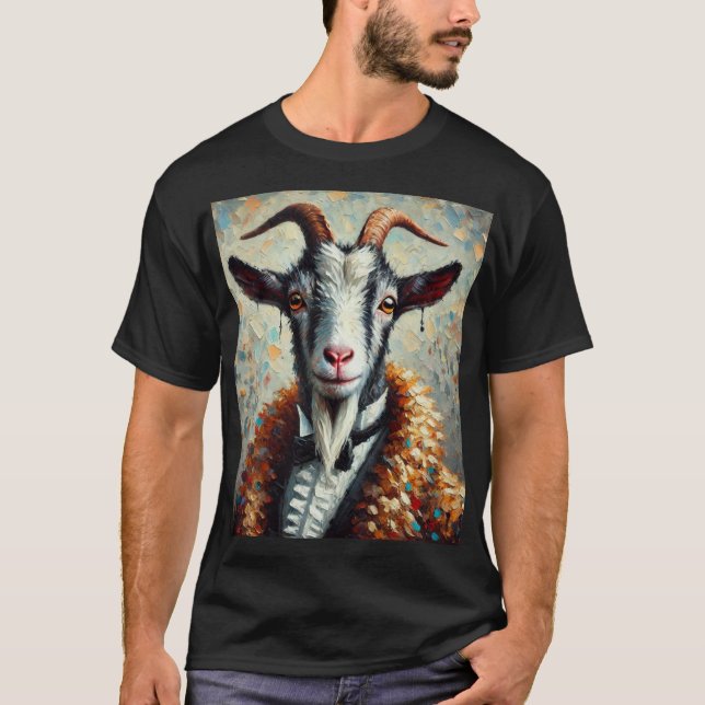 T-shirt Polera Retrato de Cabra (Devant)