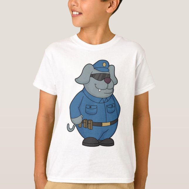 T-shirt Police à chiens (Devant)