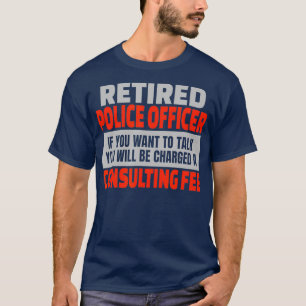 T-shirt Police à la retraite Drôle Parti de retraite