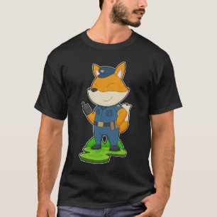 T-shirt Police à microphone Fox Cop