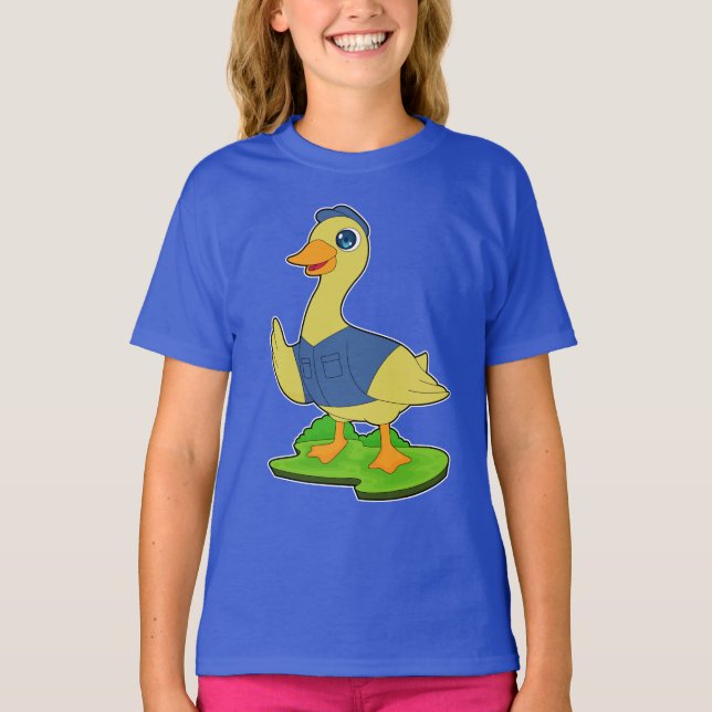 T-shirt Police casquette de la police de canard (Devant)