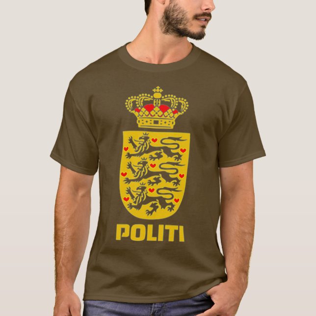 T-shirt Police danoise (Devant)