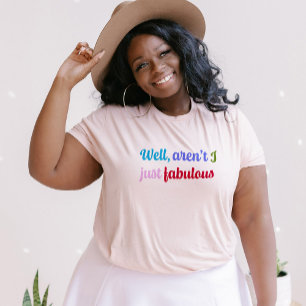 T-shirt Police de caractères multicolore cool et phrase im