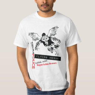 T-shirt Police de déportation de singe de vol