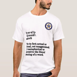 T-shirt Police de langue - littéralement
