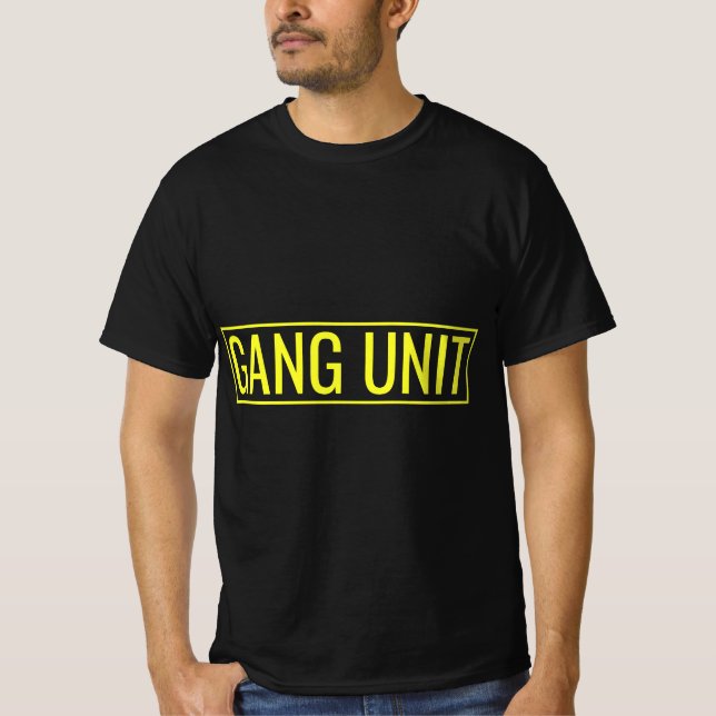 T-shirt Police de l'unité de bande (Devant)