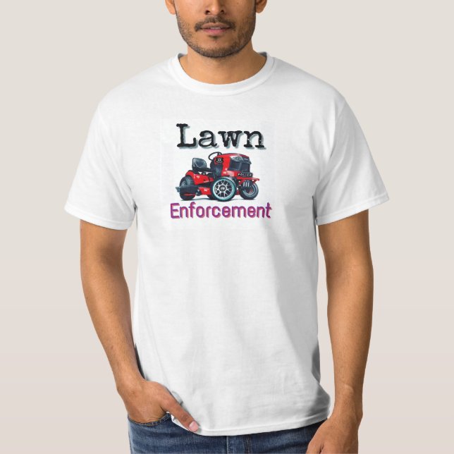 T-shirt police de pelouse (Devant)