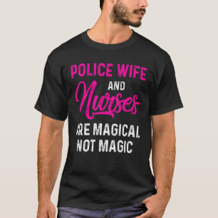 T-shirt Police Femme Infirmière Vie Rn Maman 24
