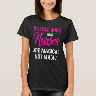 T-shirt Police Femme Infirmière Vie Rn Maman 24