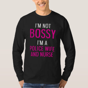 T-shirt Police Femme Infirmière Vie Rn Maman 32
