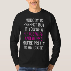 T-shirt Police Femme Infirmière Vie Rn Maman 4