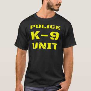 T-shirt Police K-9 Agent d'unité Poigneur de petit texte