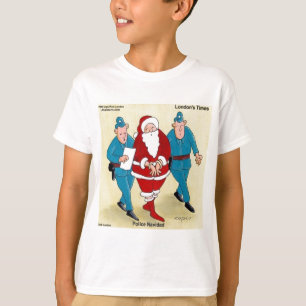 T-shirt Police Navidad : le Père Noël a été très vilain