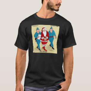 T-shirt Police Navidad : le Père Noël a été très vilain