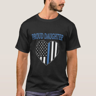 T-shirt Police Officier Fille Fier Fille