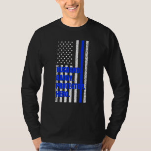 T-shirt Police Papa Mari papa Protecteur de papa Pères hér