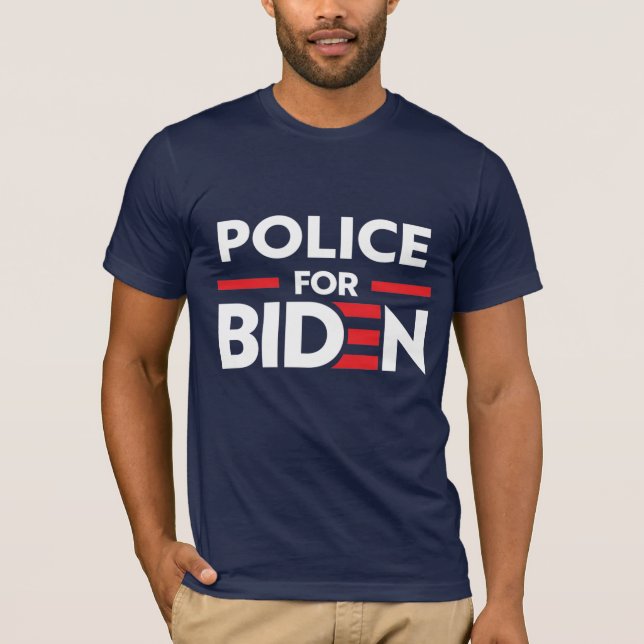 T-SHIRT POLICE POUR JOE BIDEN (Devant)