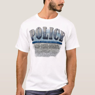 T-shirt POLICE~Thin Blue Line