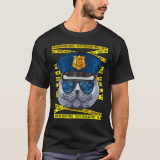 T-shirt Policier British Shorthair Policier Policier