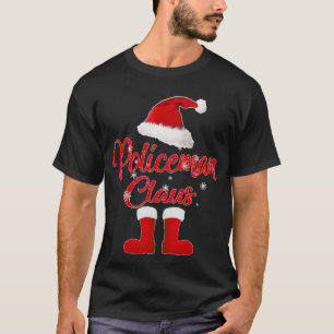 T-shirt policier claus jumelage famille noël
