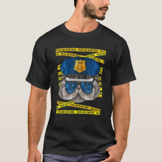 T-shirt Policier Perse Policeman Police Cat