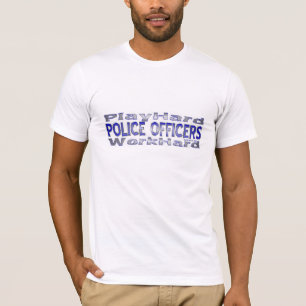 T-shirt Policiers (2) - Jouer à la main dure/travail