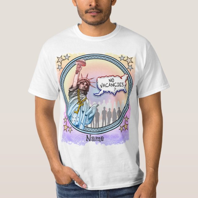 T-shirt politique d'immigration (Devant)