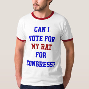T-shirt Politique Votez Pour Mon Rat Congrès Drôle