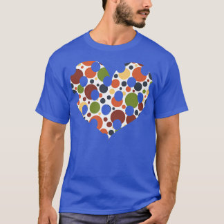 T-shirt Polka Dot Heart avec AUTUMN MULTICOLOR POLKADOT BA