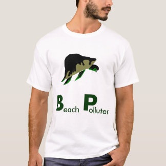 T-shirt Pollueurs de plage - nous devons boycotter BP