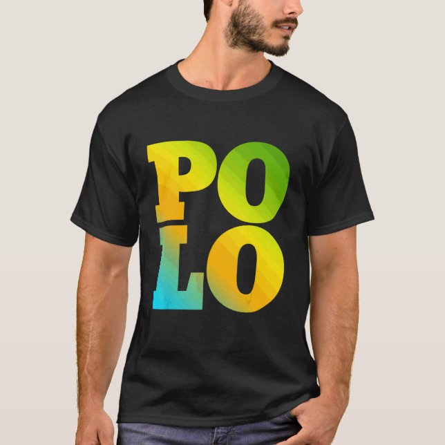 T-shirt Polo Conçu Avec Des Couleurs Naturelles (Devant)