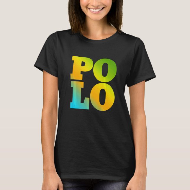 T-shirt Polo Conçu Avec Des Couleurs Naturelles (Devant)