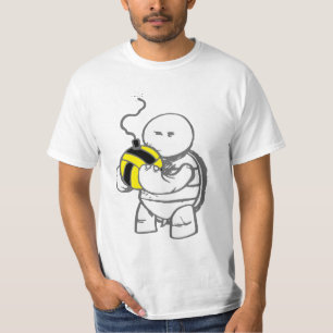 T-shirt Polo d'eau fâché de tortue - boule grise d'abeille
