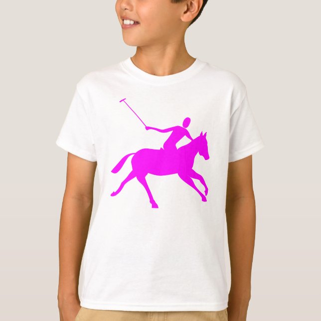T-shirt Polo - Magenta (Devant)