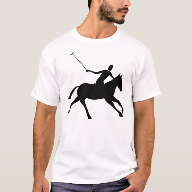 T-shirt Polo - Noir (Devant)