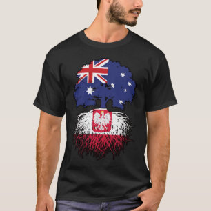 T-shirt Pologne Australie Australie Australie drapeau des