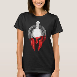 T-shirt Pologne Casque spartiate Polska Sparta Gladiator D