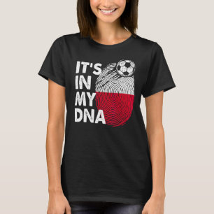 T-shirt Pologne Dans Mon Dna Polonais Drapeau Équipe Polog
