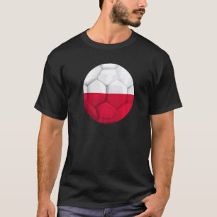 T-shirt Pologne Drapeau Football Football Polonais Fan