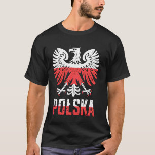 T-shirt Pologne Drapeau Pologne Aigle