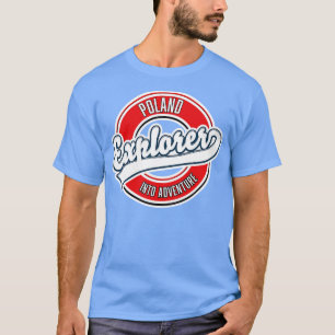 T-shirt Pologne explorateur dans le logo aventure