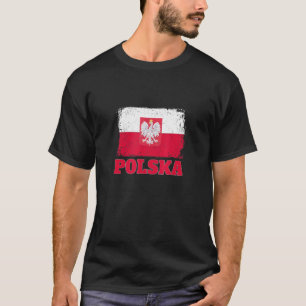 T-shirt Pologne fan de football et de football 2022 Drapea