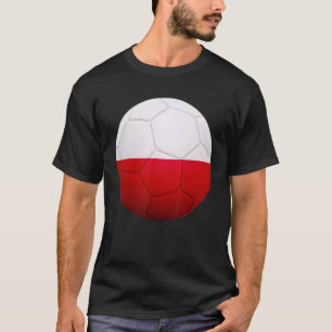 T-shirt Pologne Football National Ball Pologne Drapeau Foo
