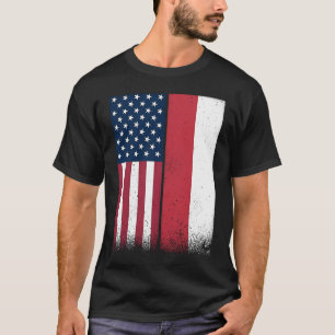 T-shirt Pologne Polonais drapeaux américains Fiers USA Pol