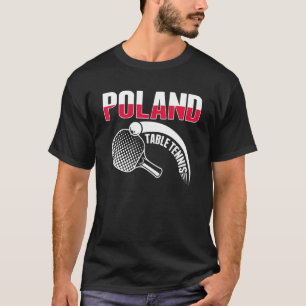 T-shirt Pologne Tennis de Table Support Polonais Ping Pong