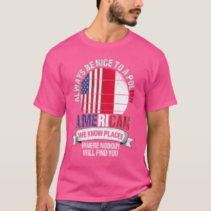 T-shirt Polonais Américain Nous Connaissons Des Endroits O